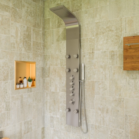 Alfi Brand ALFI brand ABSP40 SS Shower Panel W/ 6 Body Sprays ABSP40